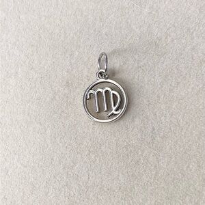 Silver Virgo Zodiac Charm